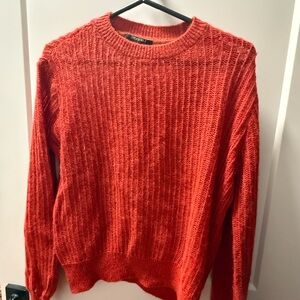 Scotch & Soda Vibrant Orange Crew Neck Sweater